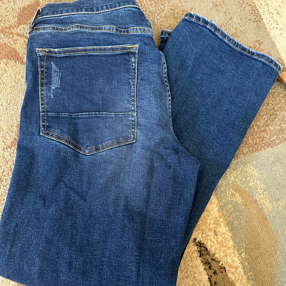 Arizona Jean Company Men's Bootcut Jeans - Dark Blue